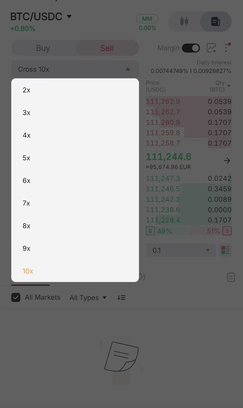 保证金账户开通页面